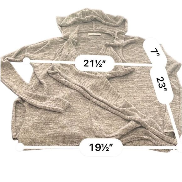 Abercrombie & Fitch Women's Oversized Duster Cardigan Sweater Gray Pockets XS/S - Picture 6 of 6